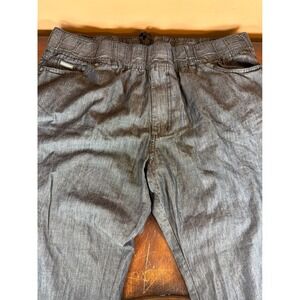 Chef Works Urban Collection Gray Denim Look Chef Pants Mens Large Drawstring
